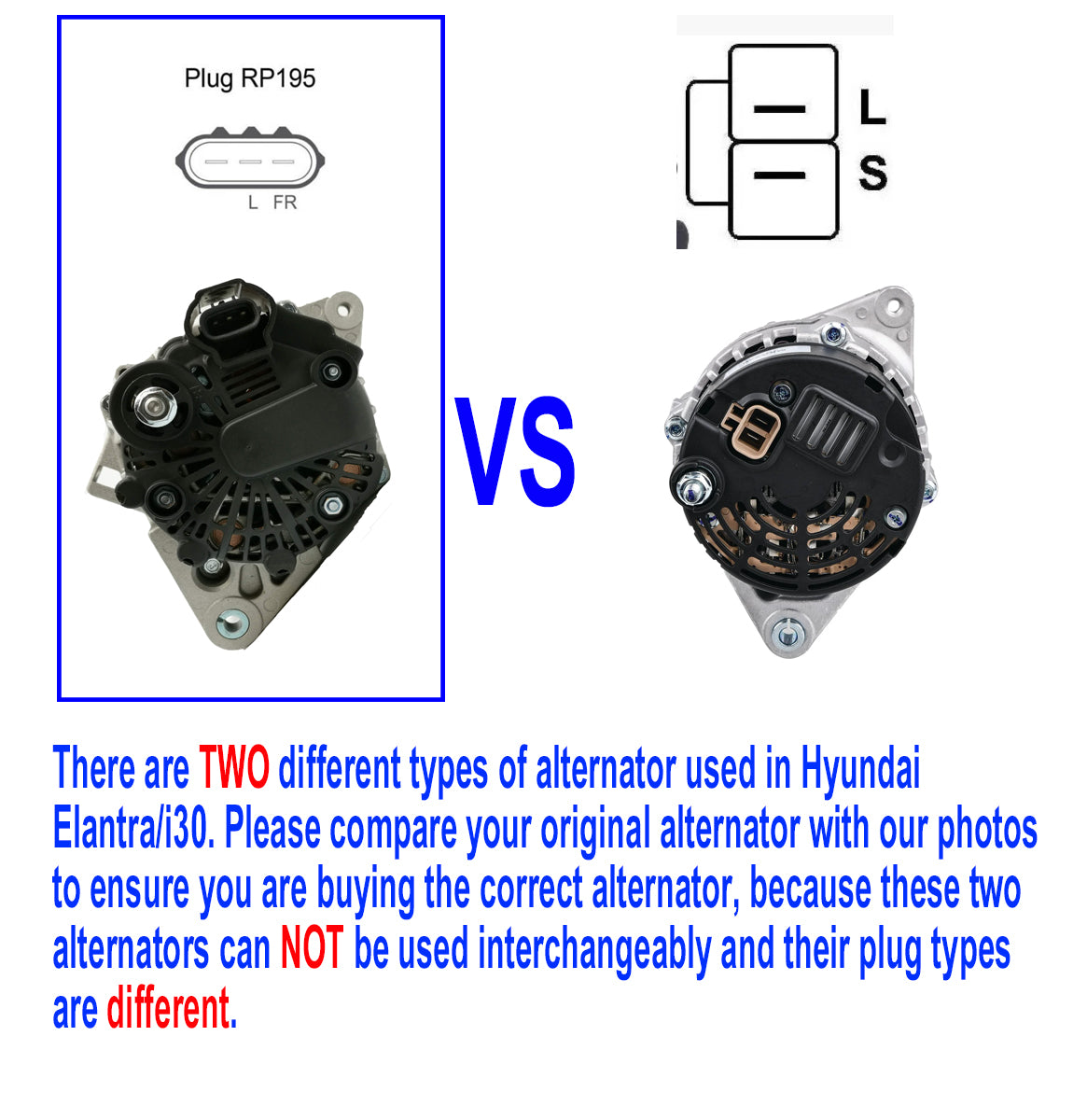 New Alternator for Hyundai i30 FD Elantra HD G4GC 2.0L Petrol 2007-12 (EXPRESS)