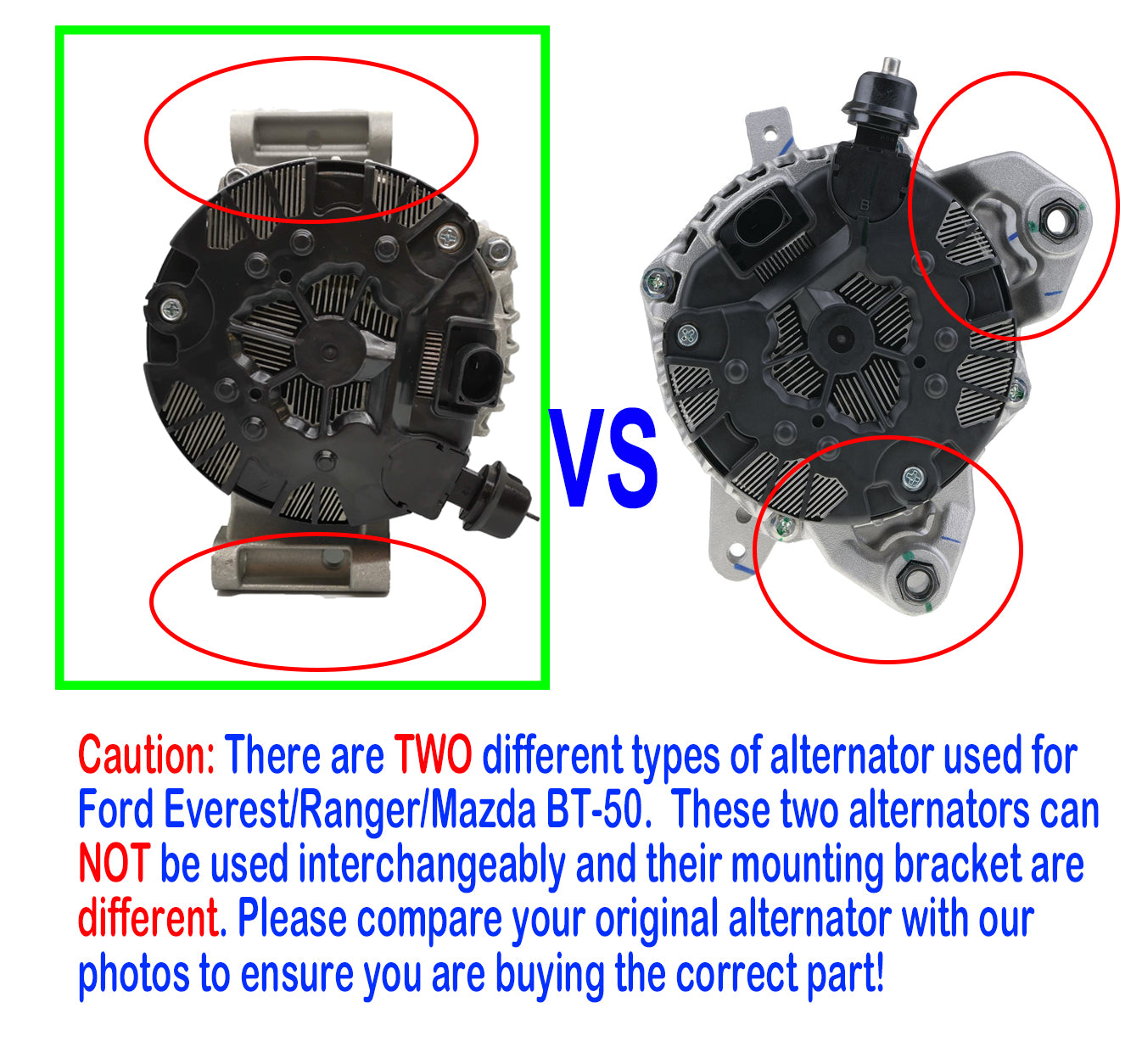 New Alternator for Ford Everest UA Ranger PX Mazda BT-50 P5AT 3.2L Diesel 15-22