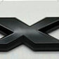 4X4 CAR BADGE STICKER 3D METAL EMBLEM 4WD BLACK JEEP UNIVERSAL FIT (BLACK)
