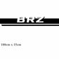 Subura BRZ Sport Bonnet Decorative Decal Sticker (White)