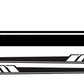 Universal Graphic Bonnet Skirt Mirror Racing Stripe Car Decal/Sticker (Black)