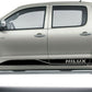 Side Skirt Decal Stickers For Toyota Hilux 4WD Twin Cabs A70 (Black) 1 Pair