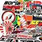 100pcs STICKER BOMB JDM Japanese Racing Car Drift Turbo Funny Decals
