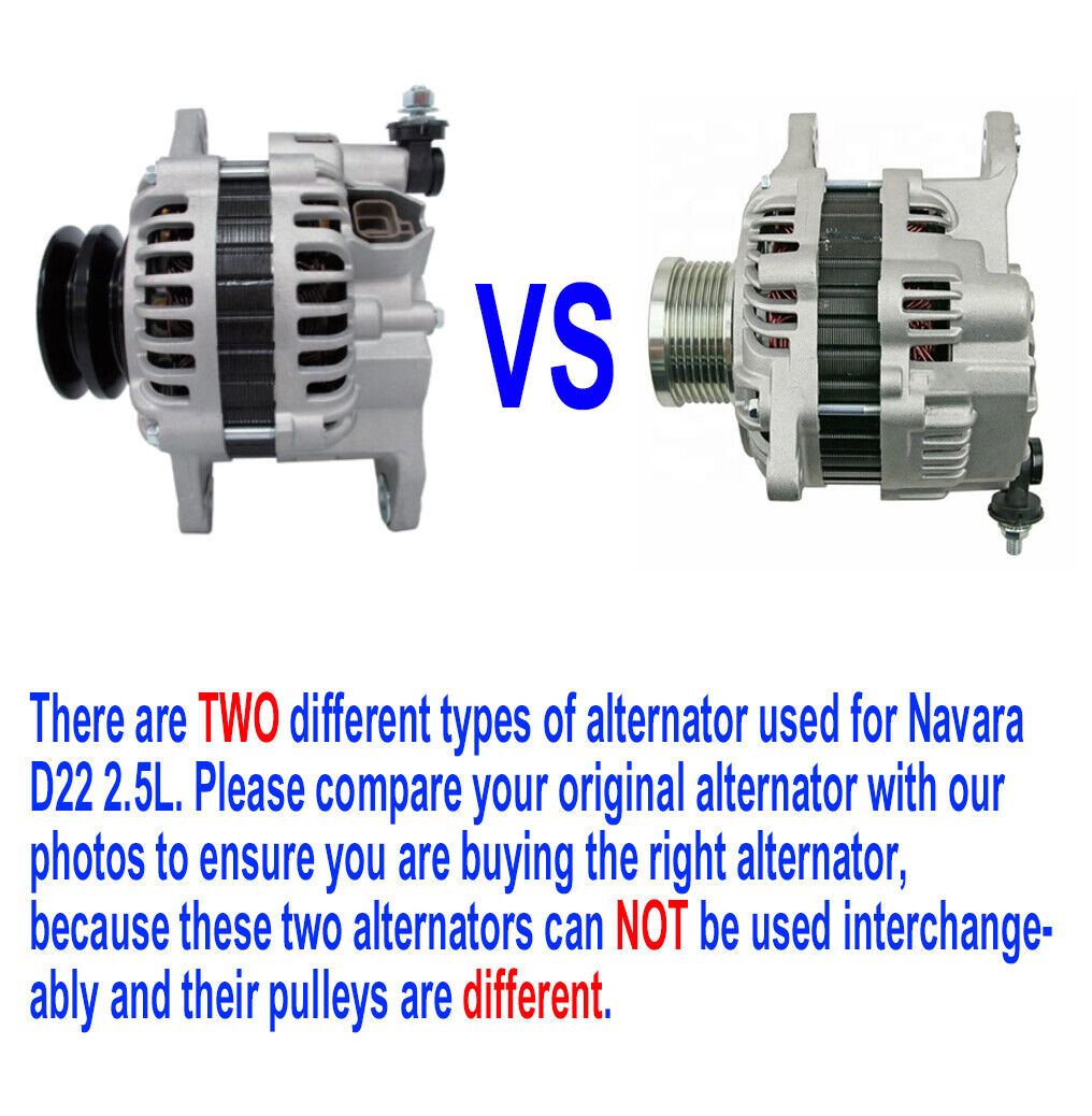 Brand New Alternator for Nissan Navara D22 2.5L Diesel YD25DDTi 2007-2015