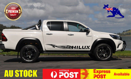 Pair Stickers Side Skirt Decal Full Size For Pick Up Truck For Toyota Hilux 4WD