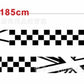 Mini Cooper Universal Decorative Union Jack Decal Sticker (Black) 1 Pair